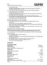 Preview for 6 page of Jung FM J 50700 REG Operating Instructions Manual