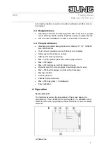 Предварительный просмотр 2 страницы Jung FP 701 CT Operating Instructions Manual