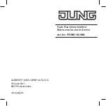 Preview for 1 page of Jung FRWM 100 WW Instruction Manual