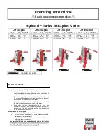 Jung JH 10 G-plus Operating Instructions Manual preview