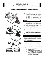 Предварительный просмотр 2 страницы Jung JKB 1 Operating Manual