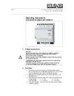 Jung KNX 2214 REG AM Operating Instructions предпросмотр