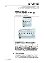 Jung KNX 230 .16 REGHM Series Operation Instructions Manual preview