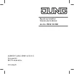 Jung RWM 100 WW Manual предпросмотр