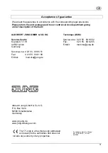 Предварительный просмотр 31 страницы Jung TK IS A 514 A Series Product Information