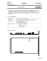 Предварительный просмотр 2 страницы junger C8000 Manual