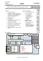 Предварительный просмотр 1 страницы junger C8492 Manual