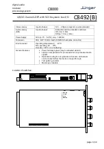 Preview for 3 page of junger C8492 Manual