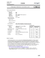 Preview for 2 page of junger C8612 User Manual