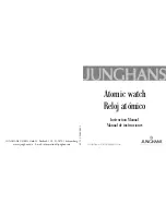 Junghans Atomic watch Instruction Manual preview