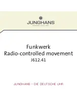 Junghans Funkwerk J612.41 User Manual предпросмотр