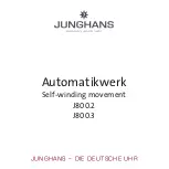 Junghans J800.2 Instructions For Use Manual preview