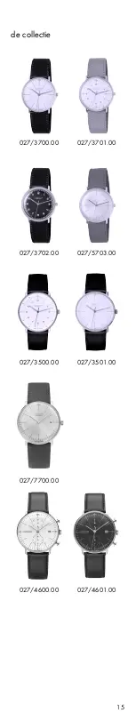 Preview for 15 page of Junghans Max Bill 027/3500.00 Instructions For Use Manual