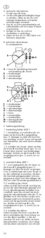 Preview for 22 page of Junghans Max Bill 027/3500.00 Instructions For Use Manual