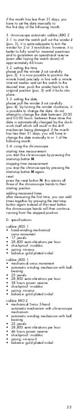 Preview for 25 page of Junghans Max Bill 027/3500.00 Instructions For Use Manual