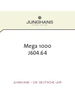 Preview for 1 page of Junghans Mega 1000 J604.64 Manual