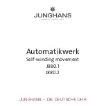 Preview for 1 page of Junghans Meister J880.1 Manual