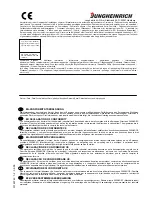 Preview for 2 page of Jungheinrich AM 20T Operating Instructions Manual