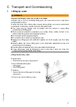 Предварительный просмотр 21 страницы Jungheinrich AMW 22 Operating Instructions Manual