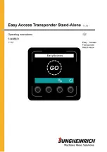 Jungheinrich Easy Access Transponder Stand-Alone Operating Instructions Manual preview