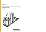 Preview for 1 page of Jungheinrich ECE 118 Operating Instructions Manual