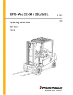 Jungheinrich EFG-Vac 22 Operating Instructions Manual preview