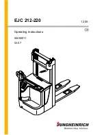 Preview for 1 page of Jungheinrich EJC 212-220 Operating Instructions Manual