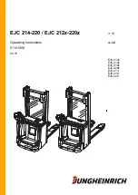 Jungheinrich EJC 212z Operating Instructions Manual preview