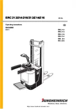 Preview for 1 page of Jungheinrich ERC 212 Operating Instructions Manual