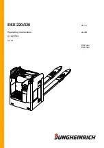 Preview for 1 page of Jungheinrich ESE 220 Operating Instructions Manual