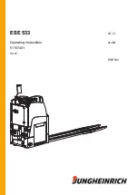 Предварительный просмотр 1 страницы Jungheinrich ESE 533 Operating Instructions Manual