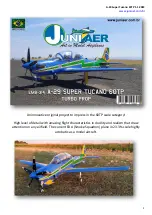 JuniAer A-29 Super Tucano 60TP Assembly & Instruction Manual preview