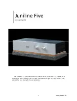 Preview for 1 page of Junilabs Juniline Five Manual