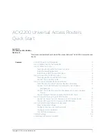 Juniper ACX2200 Quick Start Manual preview