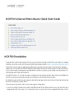 Preview for 1 page of Juniper ACX710 Quick Start Manual