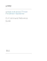 Предварительный просмотр 1 страницы Juniper Advanced Threat Prevention Appliance Cli Command Reference Manual