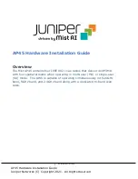 Preview for 1 page of Juniper AP45 Hardware Installation Manual