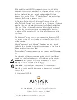 Preview for 2 page of Juniper Archer 2 Owner'S Manual