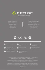 Preview for 5 page of Juniper Cedar CT8 User Manual