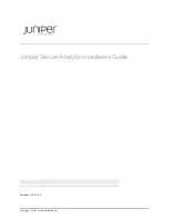 Предварительный просмотр 1 страницы Juniper JSA3500 Hardware Manual