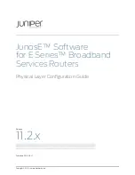 Preview for 1 page of Juniper JUNOSE 11.2.X MULTICAST ROUTING Configuration Manual