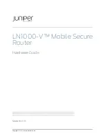 Preview for 1 page of Juniper LN1000-V Hardware Manual