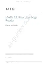 Juniper M40e Hardware Manual предпросмотр