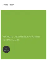 Предварительный просмотр 1 страницы Juniper MX10016 Hardware Manual