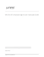 Preview for 1 page of Juniper MX204 Hardware Manual