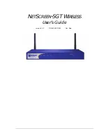 Juniper NetScreen-5GT Wireless User Manual предпросмотр