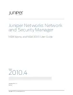 Предварительный просмотр 1 страницы Juniper NETWORK AND SECURITY MANAGER NSM3000 -  REV 1 Manual