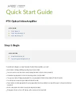 Предварительный просмотр 1 страницы Juniper PTX Quick Start Manual