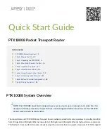 Preview for 1 page of Juniper PTX10008 Quick Start Manual