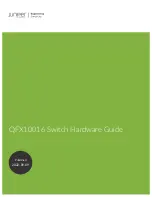 Preview for 1 page of Juniper QFX10016 Hardware Manual